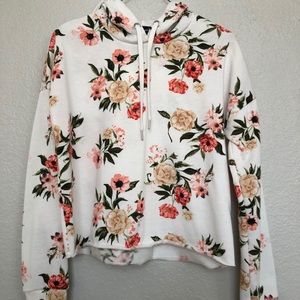 Floral cropped sweatshirt